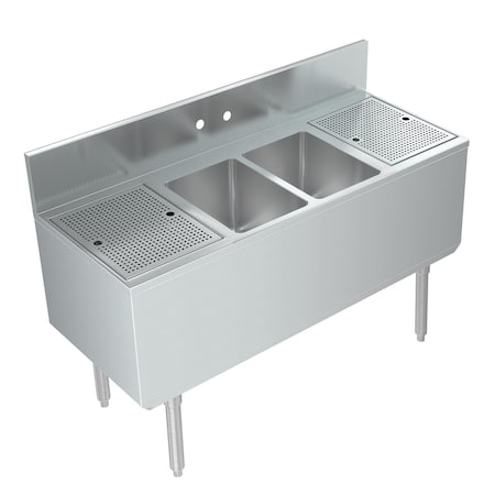 Elkay Underbar Compartment Sinks - Two Compartment UB-2C24X19X